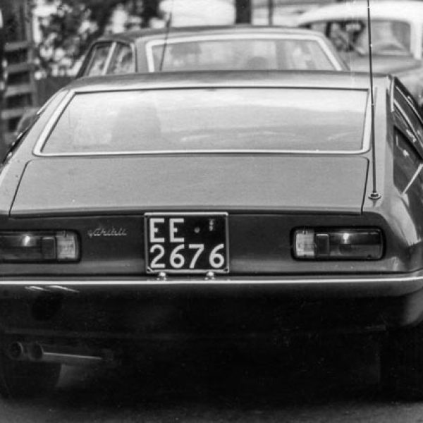 Bill arrives the paddock in his Maserati Ghibli